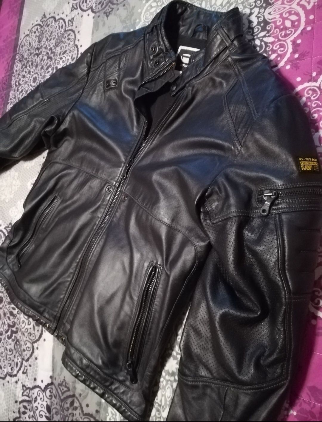 G-star Mens MFD leather jacket