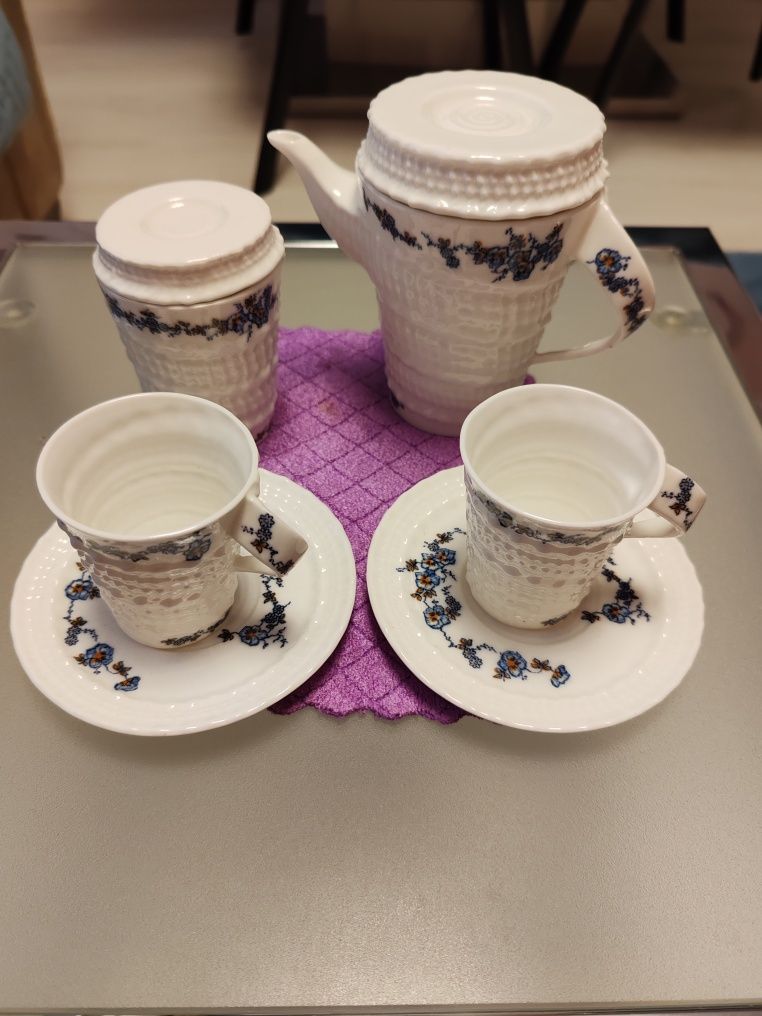 Set cafea vintage 2 persoane/ porțelan