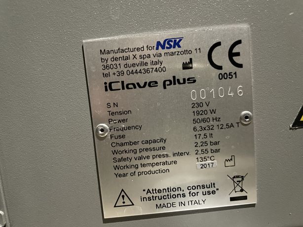 Autoclav NSK iClave 17.5 L
