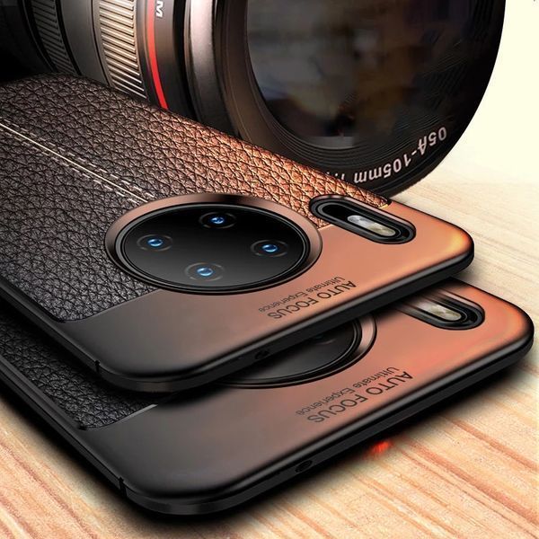 Huawei P30 MATE 20 30 PRO / Лукс кейс калъф кожена шарка