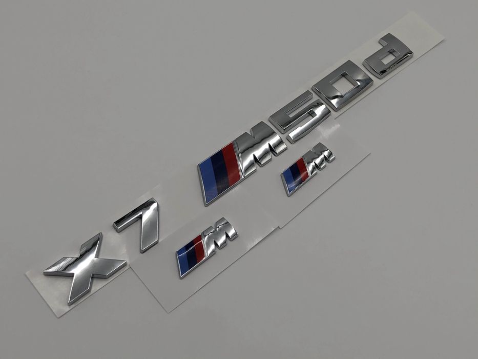 Set Embleme BMW X7M50d crom