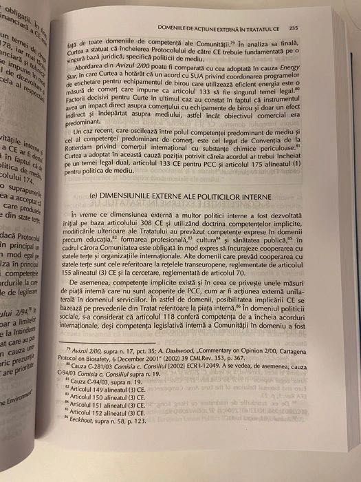 Dreptul Uniunii Europene. Comentarii, jurisprudență, doctrină