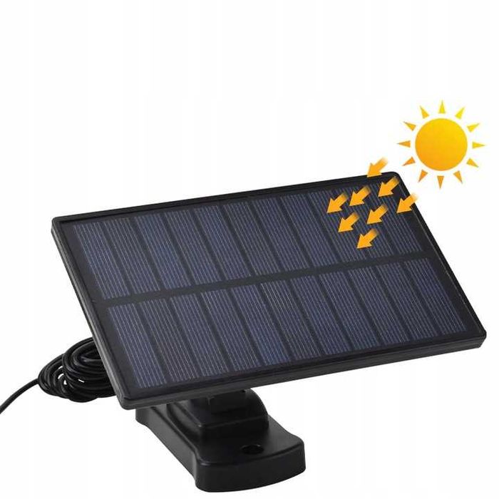 Lampa solară LED cu detectie mișcare și senzori de amurg + telecomanda