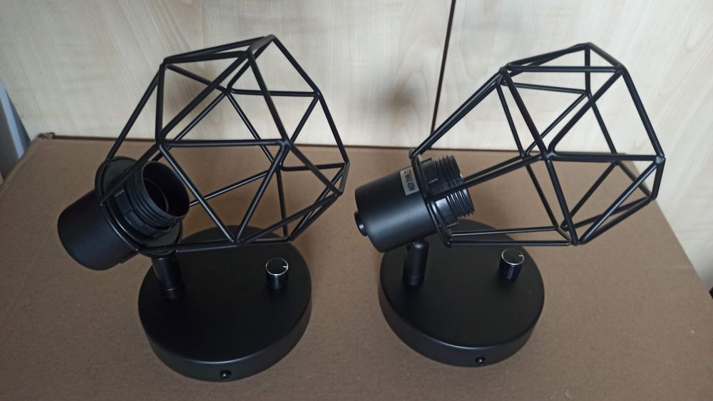 Set 2 lămpi de perete stil industrial