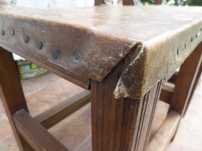 Scaune vechi castel muzeu sezut piele vitel originale vintage 100 ani