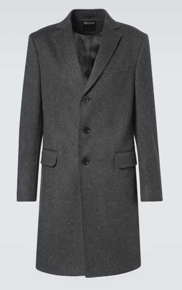 Palton regular 52 XL de lux La Sartoriale lana 100% Woolmark grey