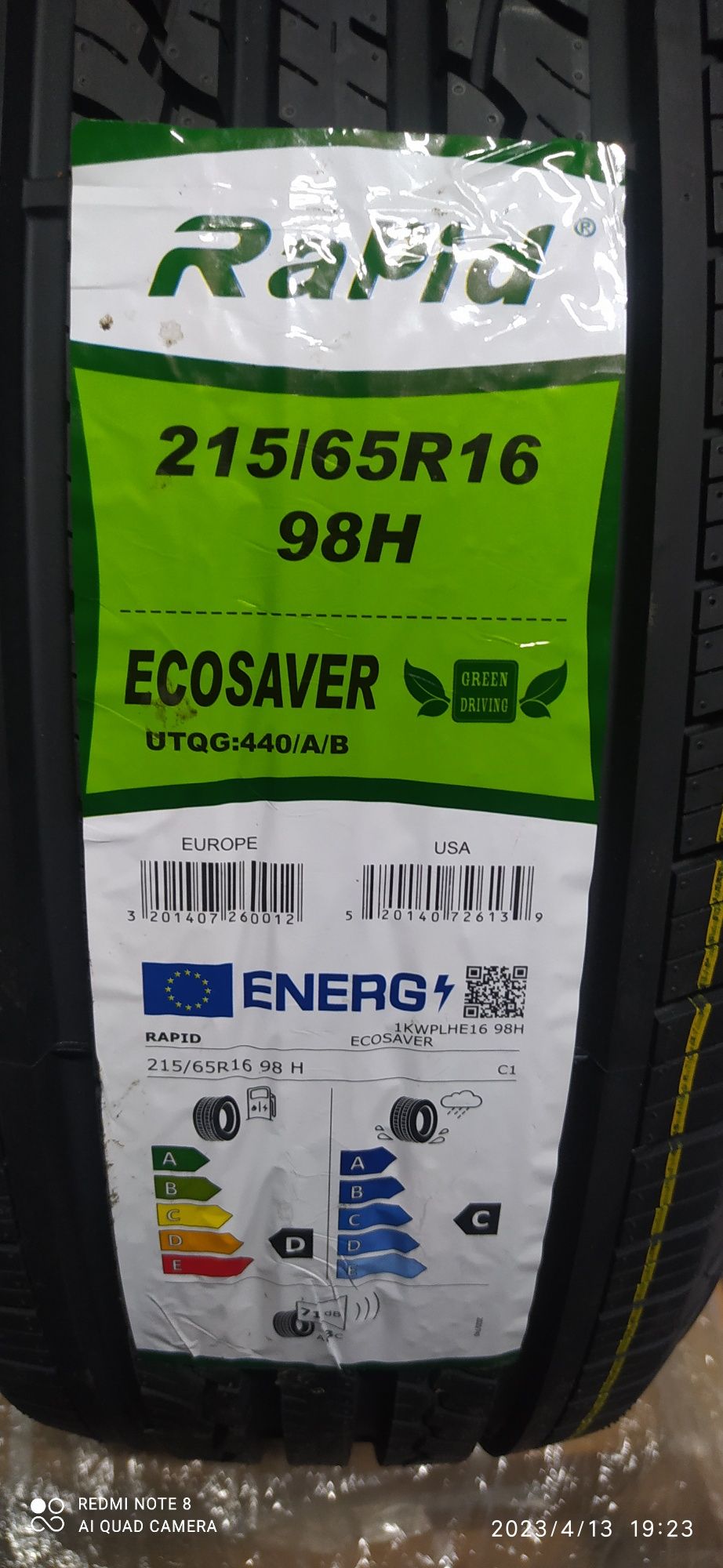 215/65R16 Rapid Ecosaver