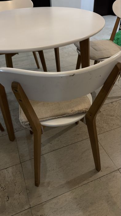 Комплект маса Ф105 с 4 столa