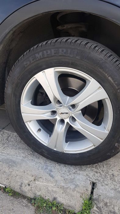 Алуминиеви джанти 17" с зимни гуми Семперит 225 х 60 х 17 за BMW.