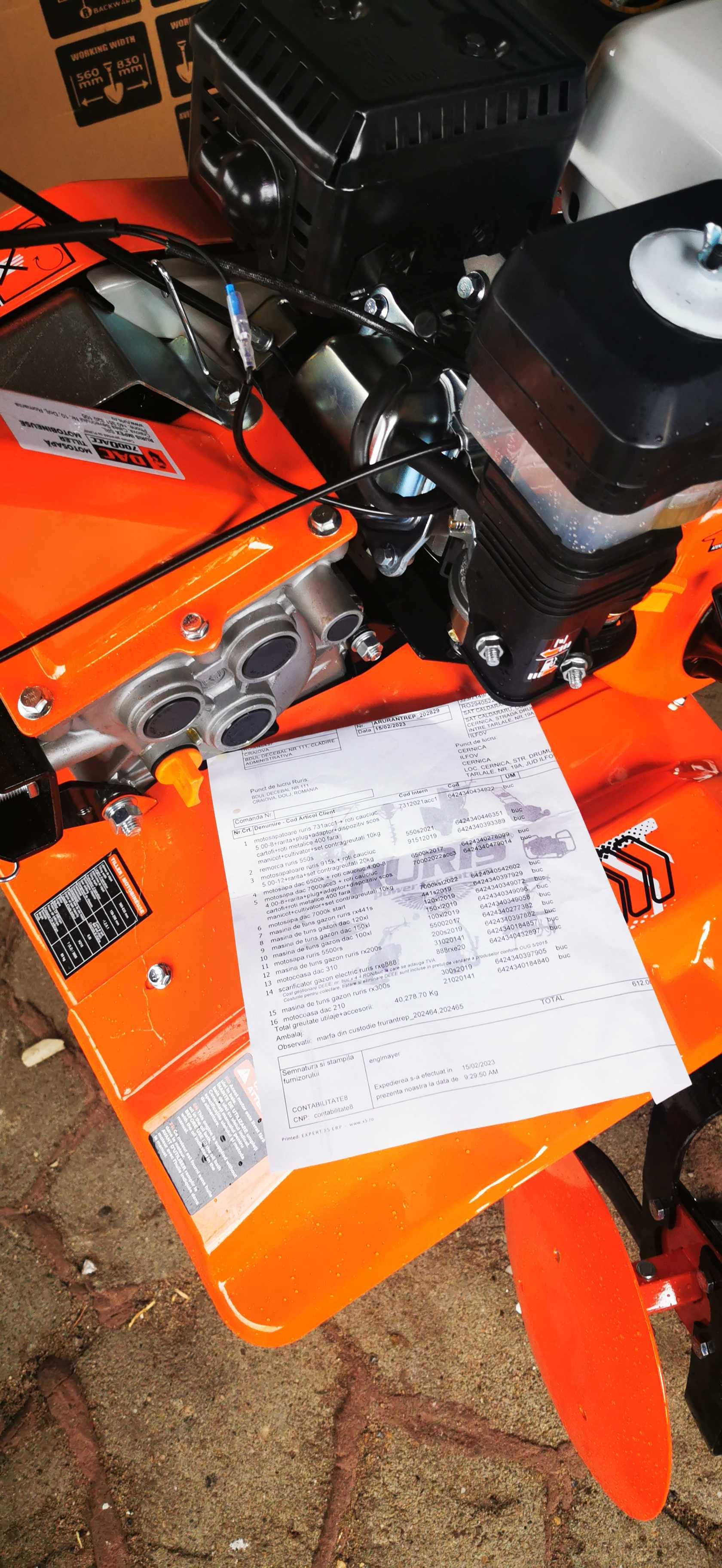 Motosapa - motocultor RURIS 7 cp NOU
