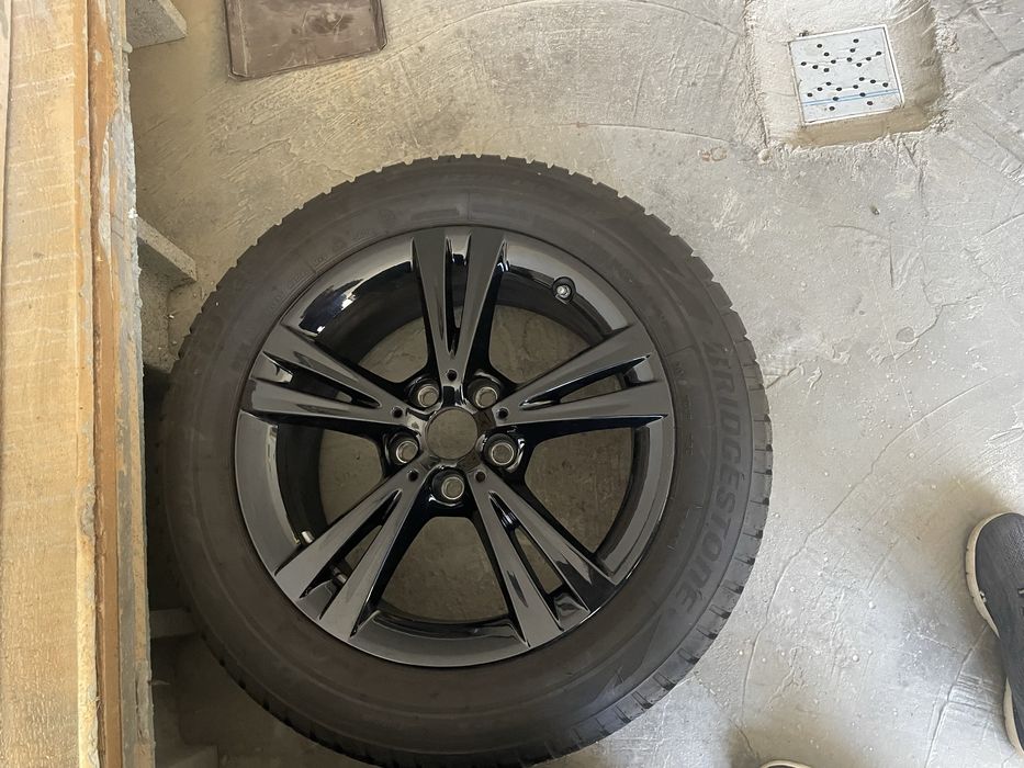 Vand 4 cauciucuri pt BMW  m+s cu jante 255/55/17 aprope noi!