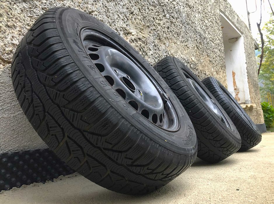 3 бр. Оригинални джанти + гуми за Пасат 4 /15"