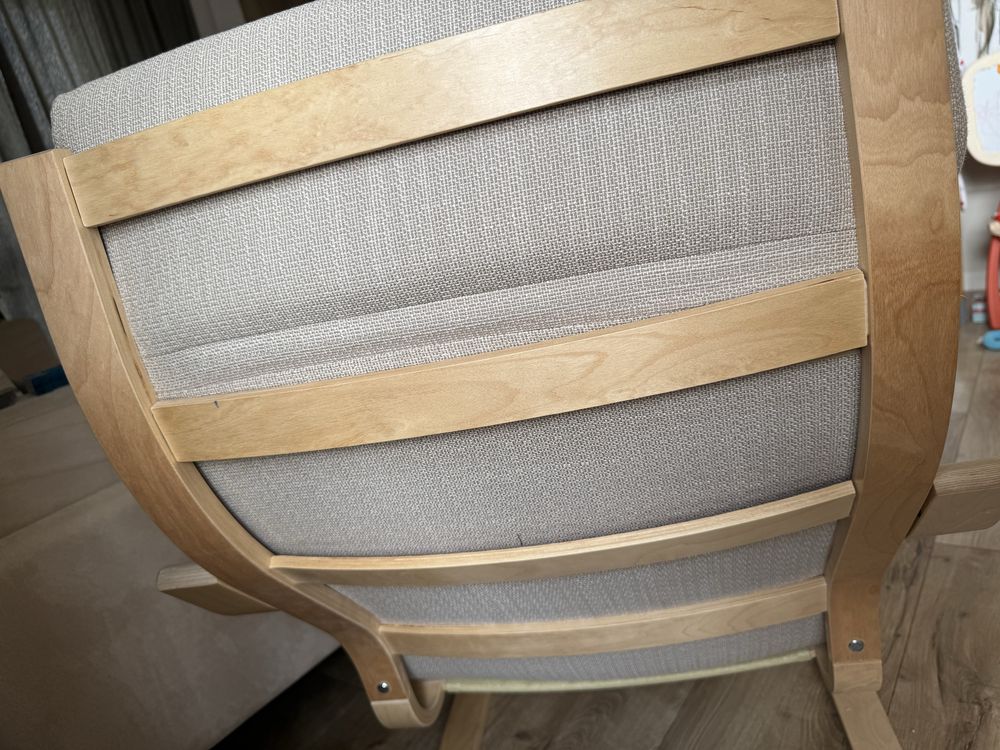 IKEA Poang кресло, бежов меланж тапицерия