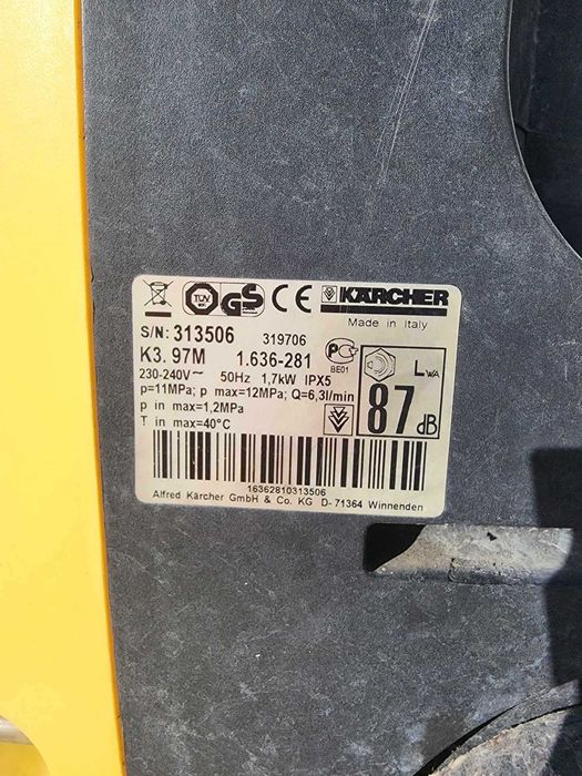 Karcher K3.97M defect