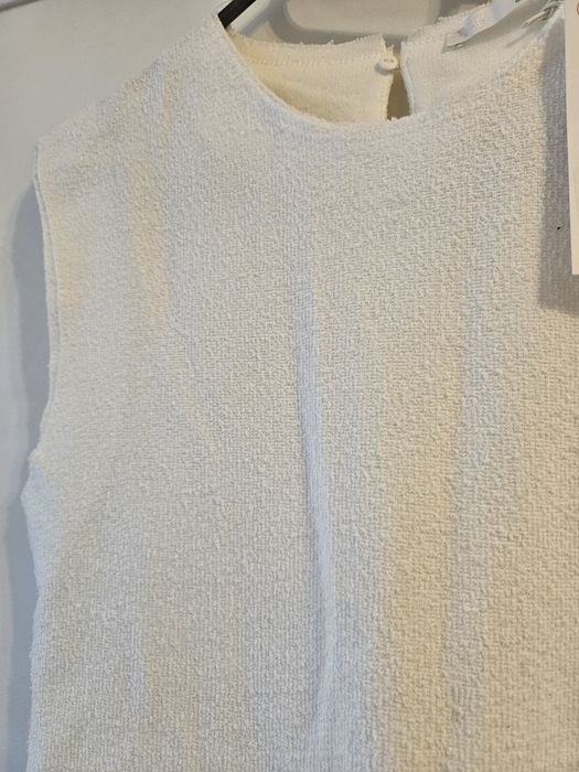 Бял топ/туника Zara с метален елемент