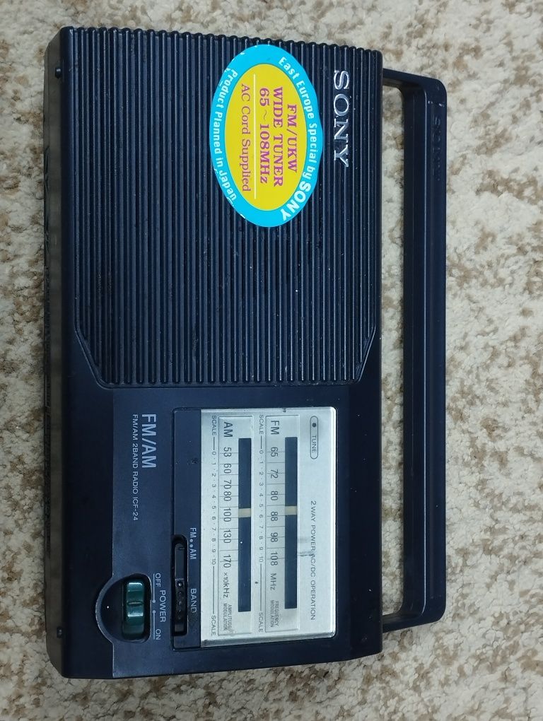 Радиоприемник Sony ICF-24 с расширением 65-108 FM