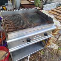 Grill electric sau pe gaz cu banc, de putere