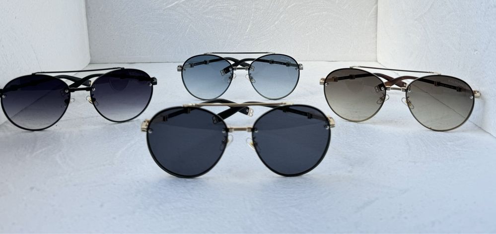 Balmain Мъжки Дамски слънчеви очила кръгли овални унисекс черни сини
