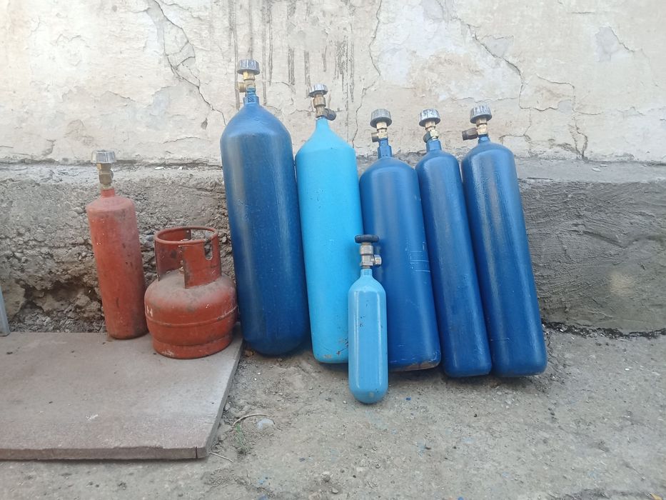 Кислородные редуктора и баллоны, горелки и резаки автогенные