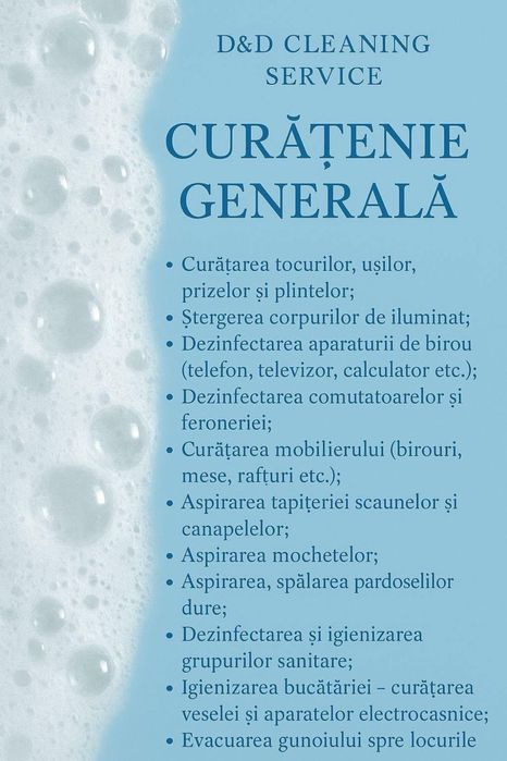 Servicii de curățenie profesionala