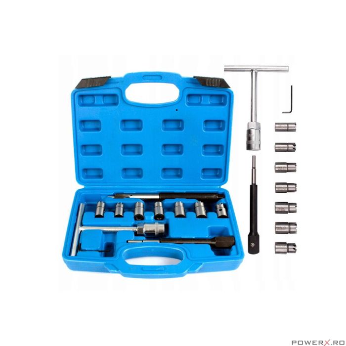 Set freze pentru reconditionat scaun injectoare, 10 piese, Silver