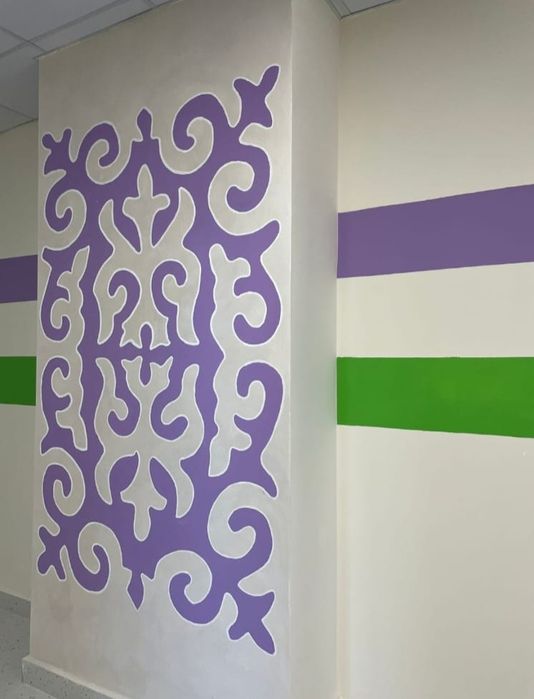 Роспись стен домов,школ,детских садов.Мурал.Картины.Художник.Суретші.