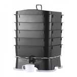 Compostor cu viermi 5 tavă, 50L, pentru interior și exterior