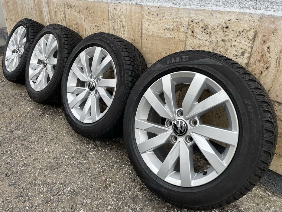 Jante Roți 16 VW Caddy Jetta Golf 5 6 7 8 Anvelope iarna 205 55 R16