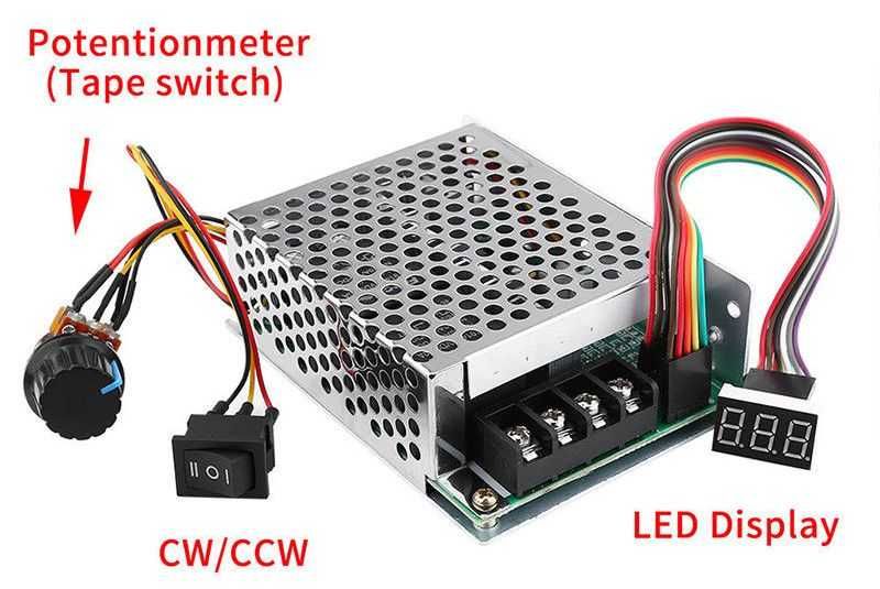 PWM 60A DC 10-55V! variator turatie regulator turatie motor.Produs Nou