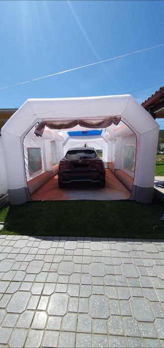 Cabina Cabine De Vopsit Gonflabila Auto Moto Mobila Repere 6,5x4x2.75M