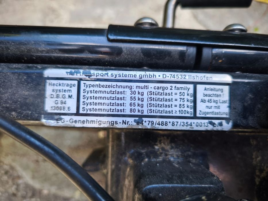 Vand suport 2 sau 4 biciclete Aterra aluminiu pe carlig perfect functi