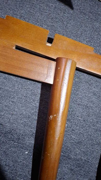 Noptiera lemn cu sertare, vintage, 47x40x60 cm, neasamblata, maro