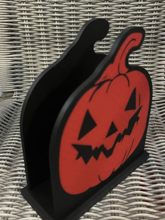 Suport pentru servetele in forma de dovleac ,pentru Haloween