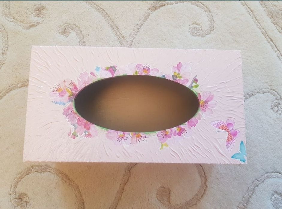 Cutie servetele hand made cadou pentru nasa