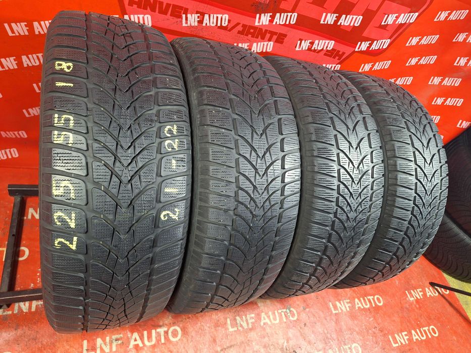 Anvelope de IARNA - 225/55/18 - DUNLOP 4D - 5.3 - 6.4 MM - DOT 21 22 !