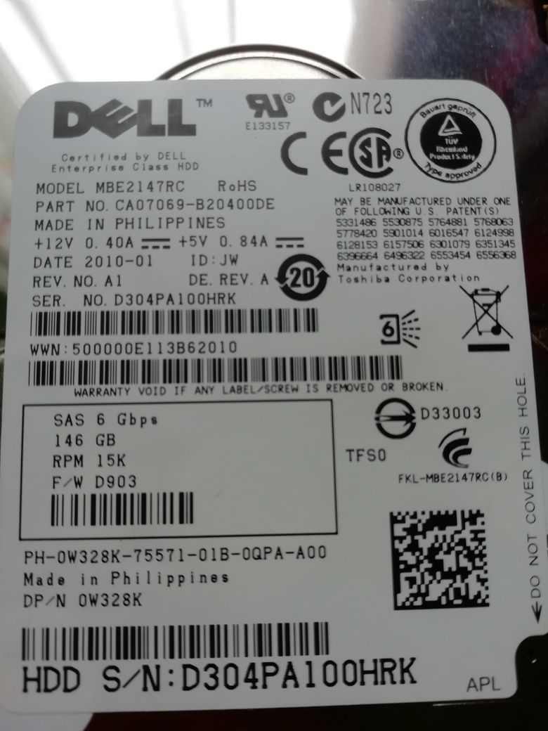Hdd laptop Dell hdd