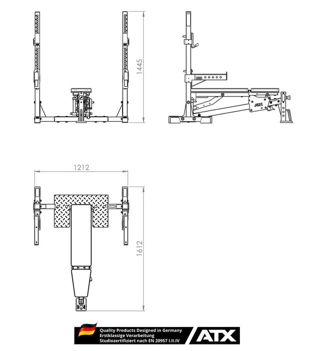 Мултифункционална лежанка / ATX® - Bench Press