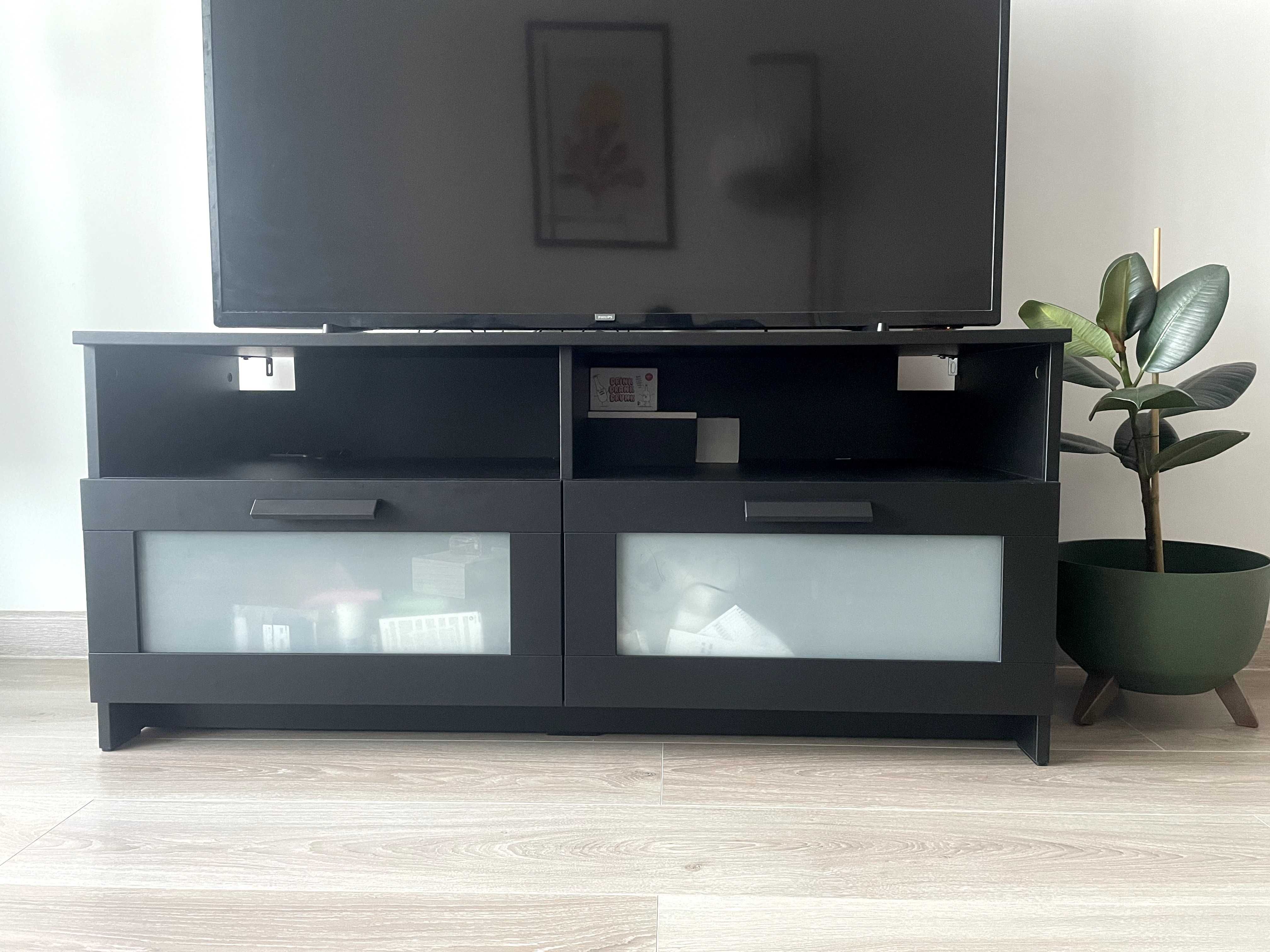 Comodă TV, negru, 120x41x53 cm IKEA - BRIMNES