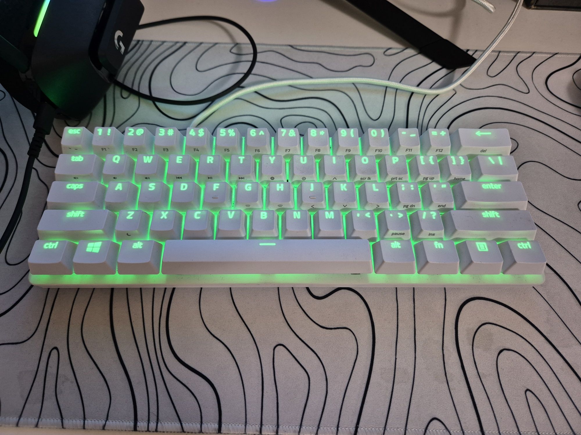 Механична клавиатура Razer-Huntsman Mini,Optical red,Mercury