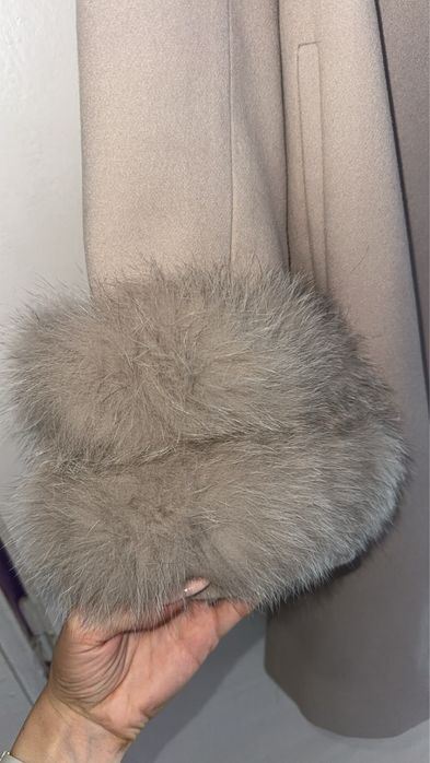 Дамско палто естествен косъм