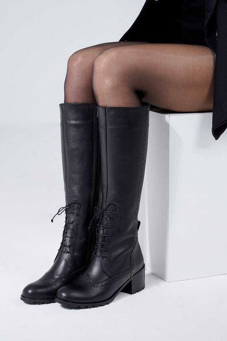 Cizme lungi din piele naturala,36-41