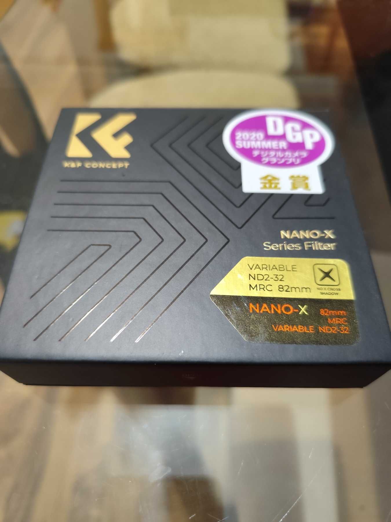 K&F Concept ND филтър с регулируема плътност ND32 Variable Fade 82мм