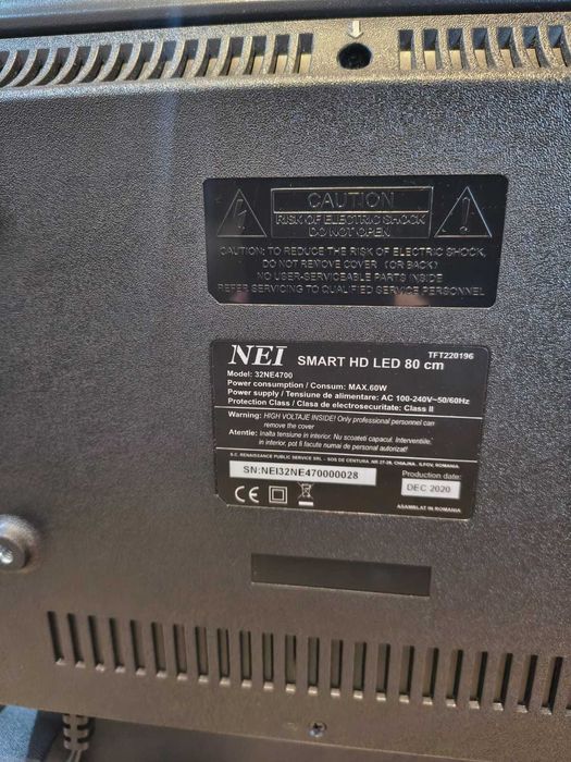 Televizor Smart TV Nei 32NE4700, 80 cm, HD, LED