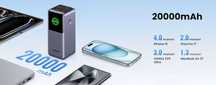 Baterie externa UGREEN PB721, 20.000 mAh, 130W, 2x USB-C, 1x USB-A,