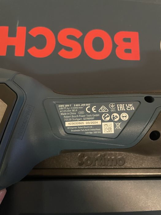 ъглошлайф бош bosch GWS 18V-7