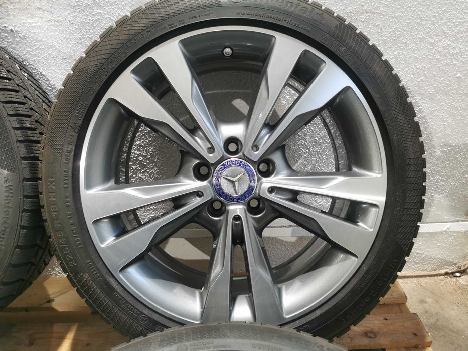 Jante Originale Mercedes C class / E class R 18 cu anvelope de iarna
