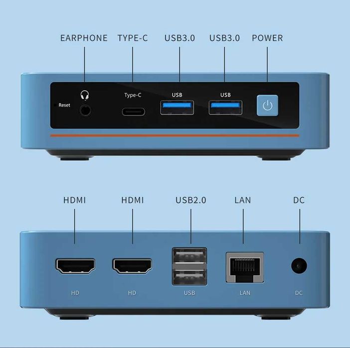 Мини ПК Peladn WI-6 (Intel N95 / 16 GB RAM / 512 GB SSD)
