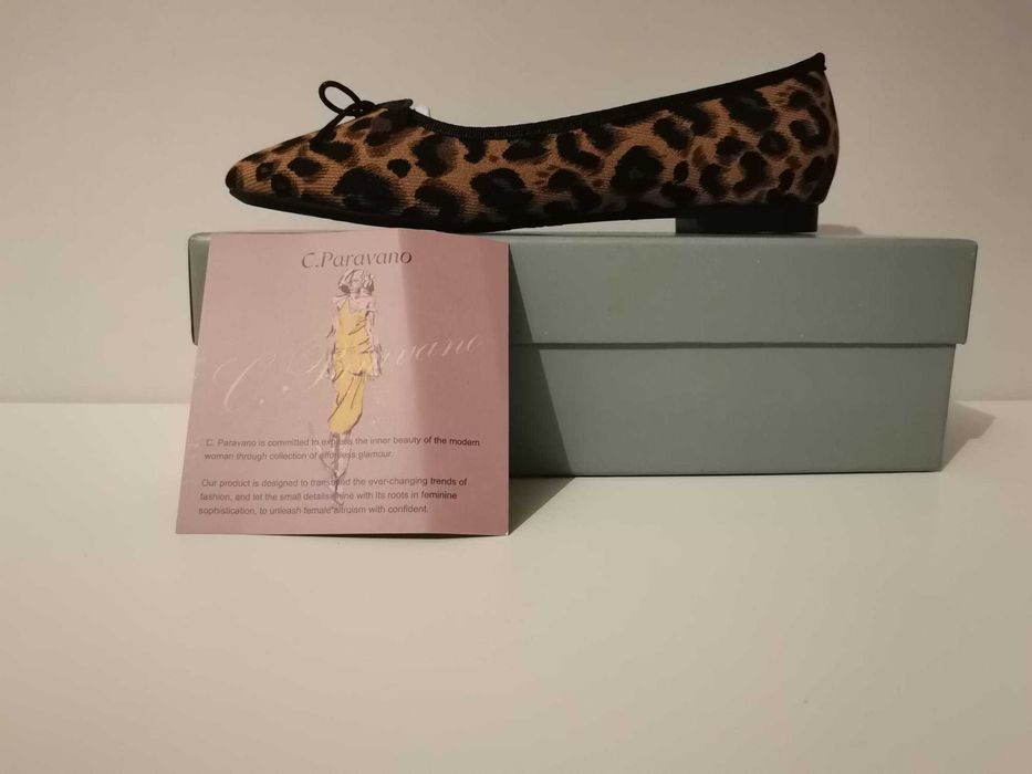 Balerini dama C. Paravano leopard, marimea 38.5, noi