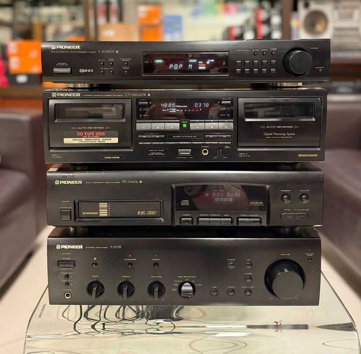Ретро аудио система сет PIONEER - усилвател, дек, cd и тунер