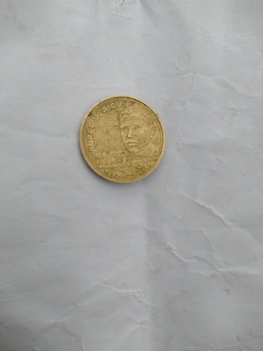 Vând monede vechi, aceasta este cu Aurel Vlaicu 1910